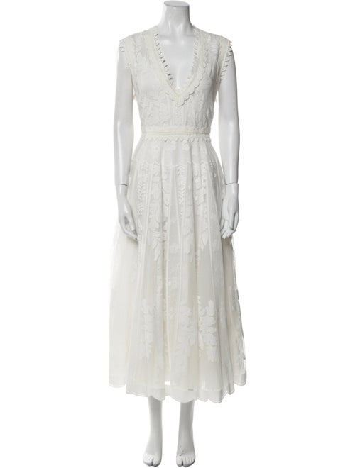 Giambattista Valli V-Neck Long Dress