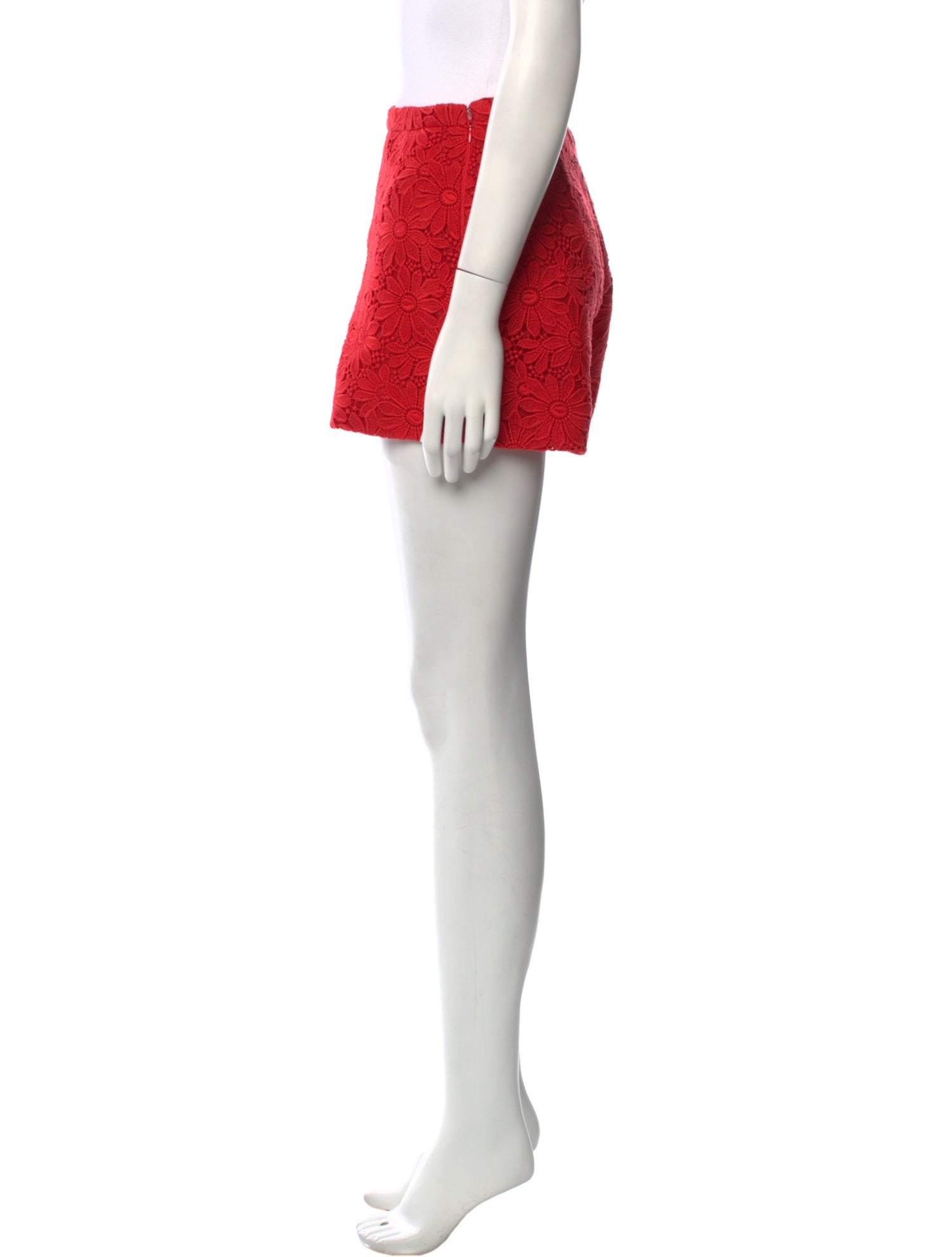 Giambattista Valli Lace Pattern Mini Shorts