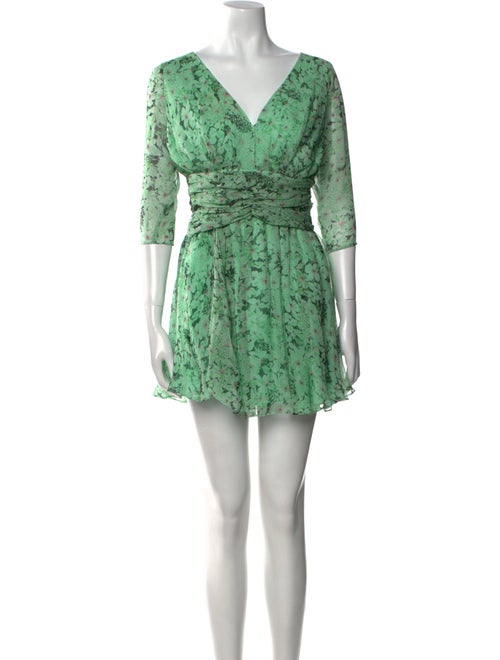 Giambattista Valli Floral Print Mini Dress