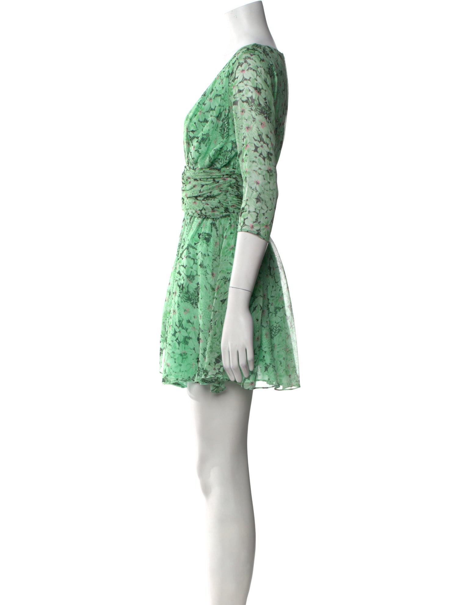 Giambattista Valli Floral Print Mini Dress