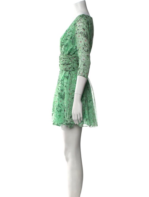 Giambattista Valli Floral Print Mini Dress