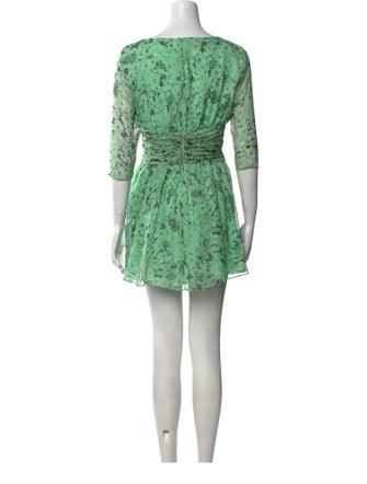 Giambattista Valli Floral Print Mini Dress