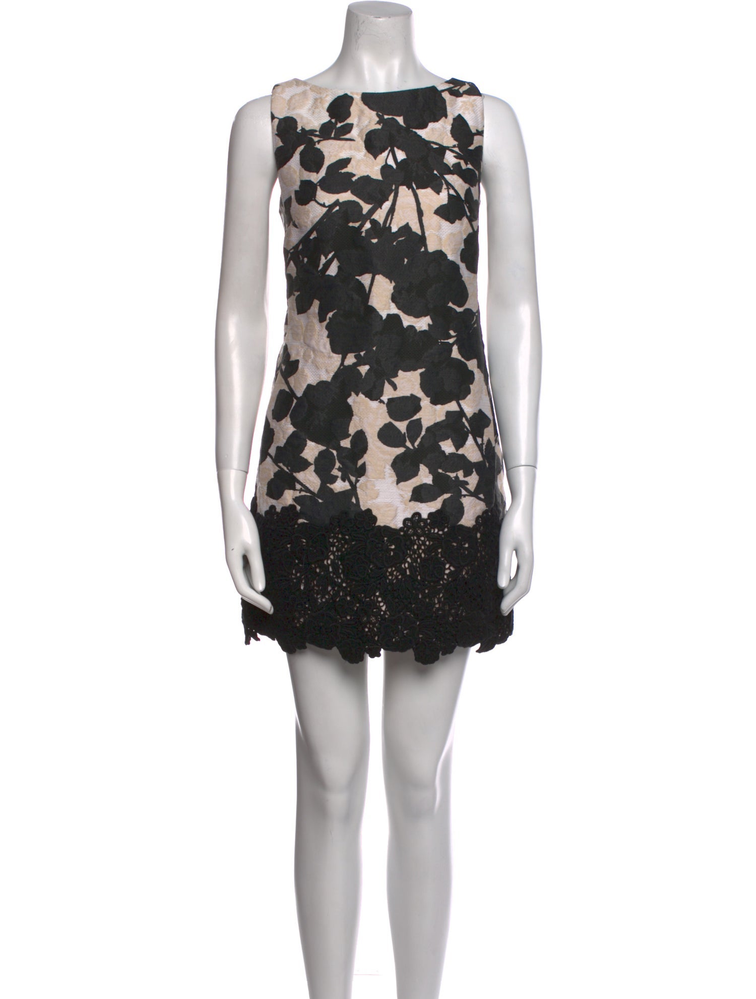 Giambattista Valli Lace Pattern Mini Dress