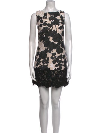 Giambattista Valli Lace Pattern Mini Dress