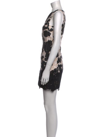 Giambattista Valli Lace Pattern Mini Dress