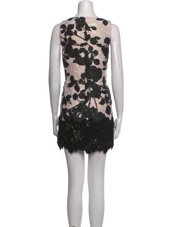 Giambattista Valli Lace Pattern Mini Dress