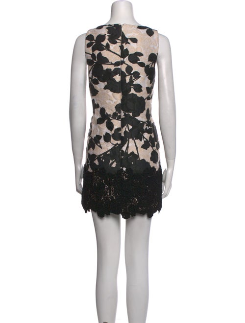 Giambattista Valli Lace Pattern Mini Dress