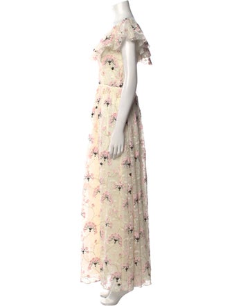 Giambattista Valli Floral Print Long Dress