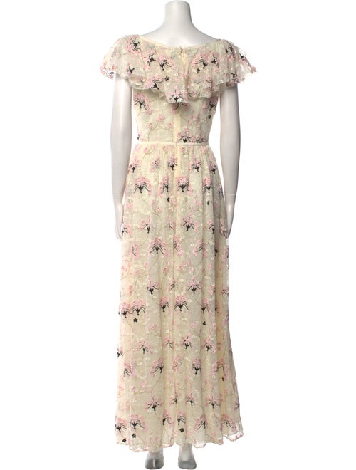 Giambattista Valli Floral Print Long Dress