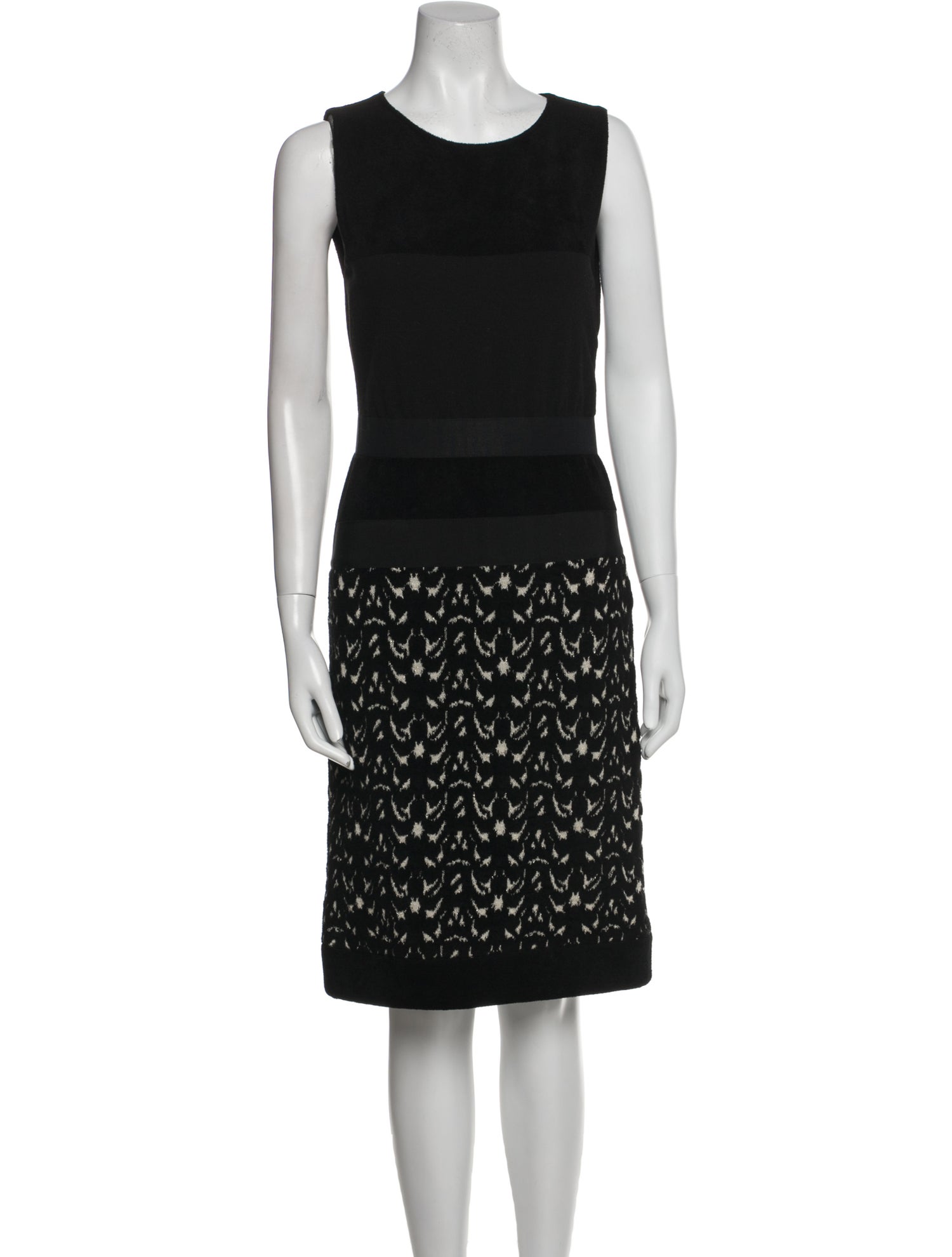 Giambattista Valli Scoop Neck Knee-Length Dress