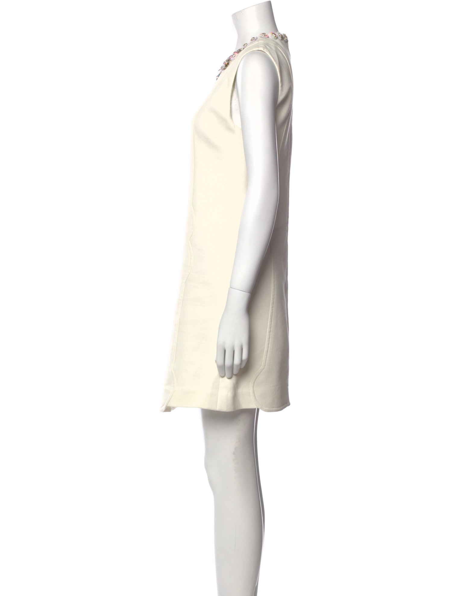 Giambattista Valli Scoop Neck Mini Dress