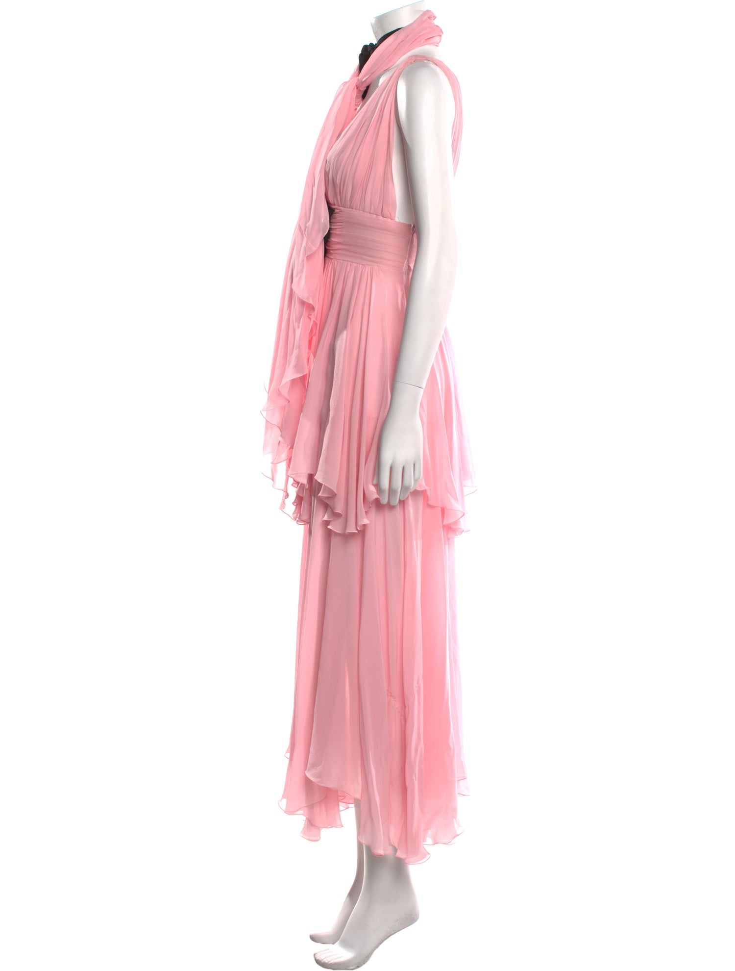Giambattista Valli Mock Neck Long Dress