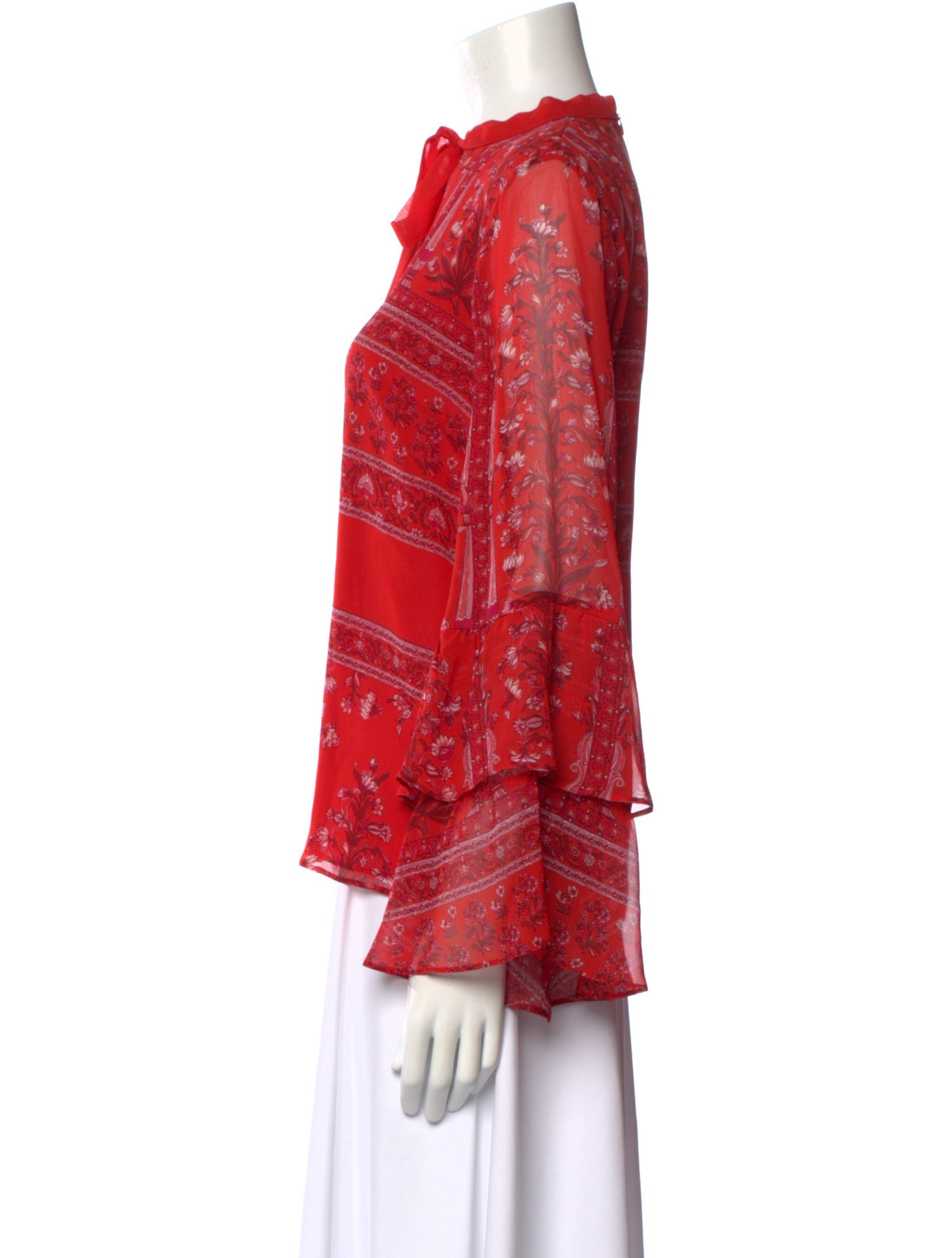 Giambattista Valli Silk Printed Blouse