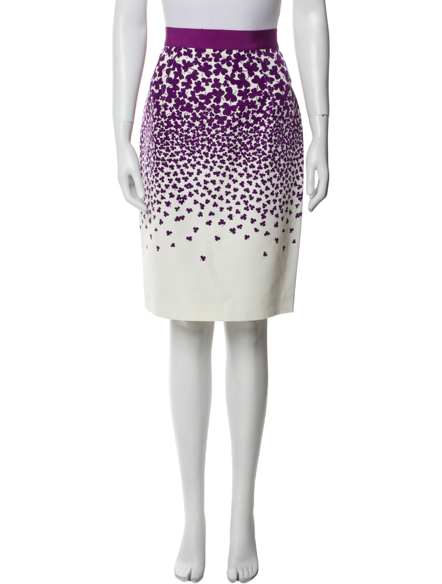 Giambattista Valli Floral Print Knee-Length Skirt