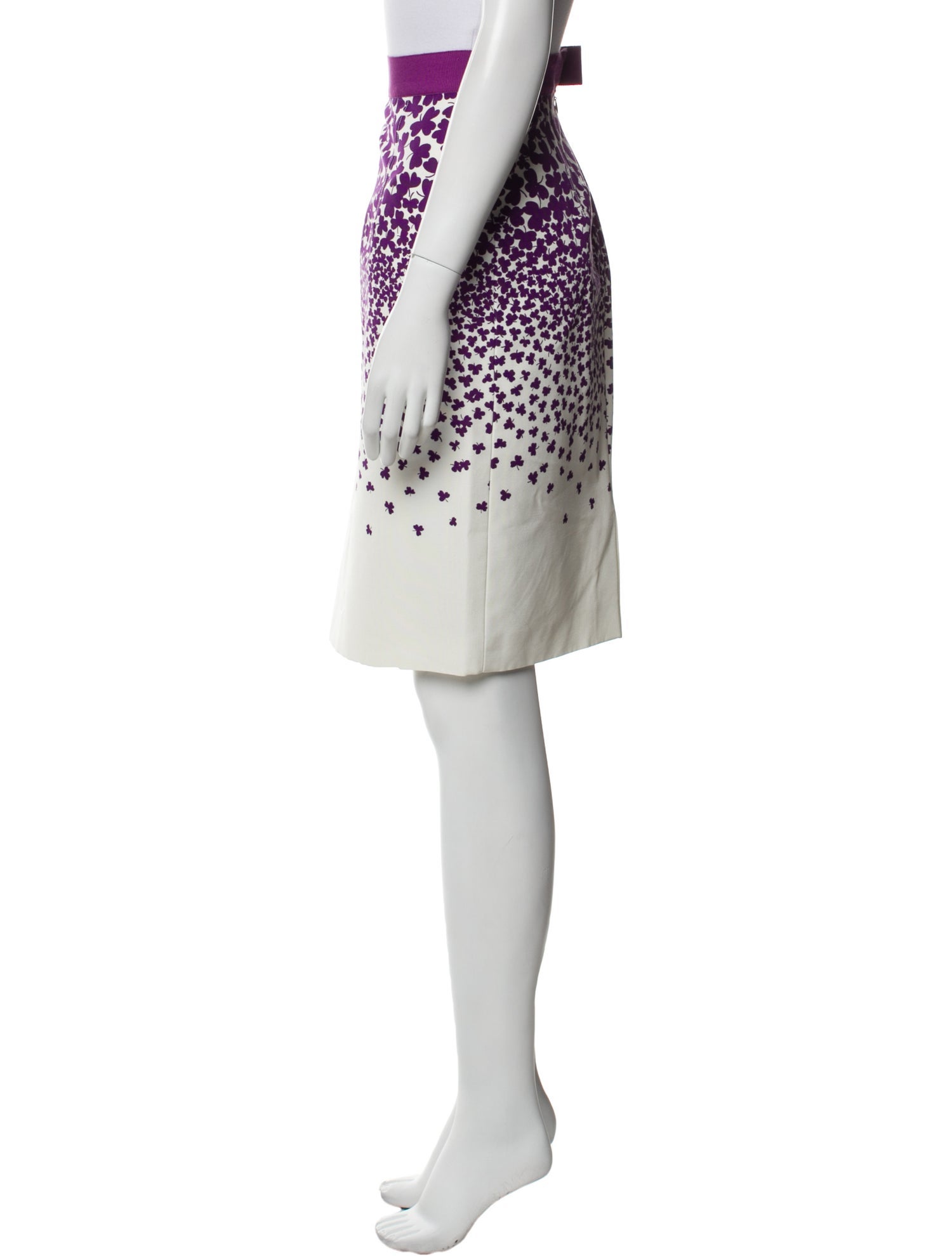 Giambattista Valli Floral Print Knee-Length Skirt