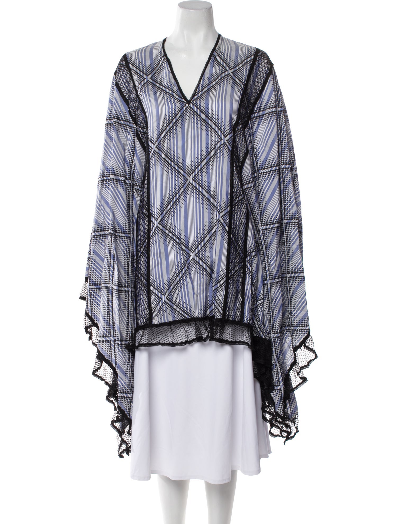 Giambattista Valli Silk Striped Jacket w/ Tags