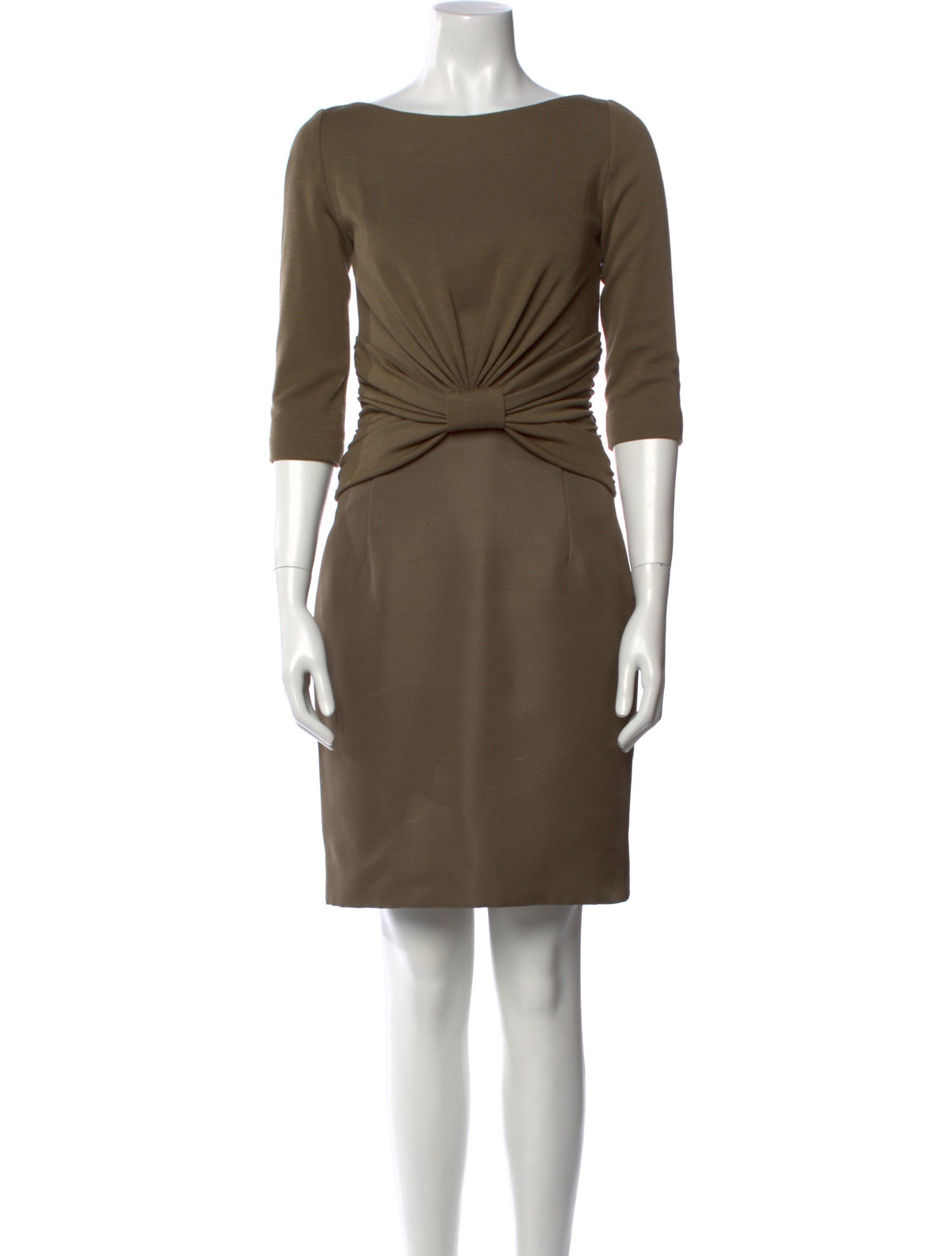 Giambattista Valli Bateau Neckline Knee-Length Dress