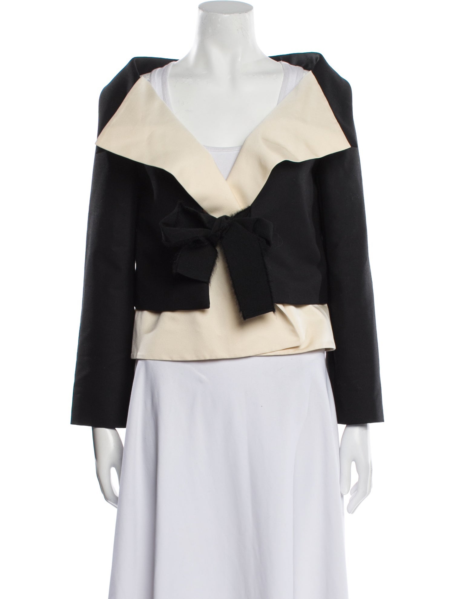 Giambattista Valli Virgin Wool Striped Evening Jacket