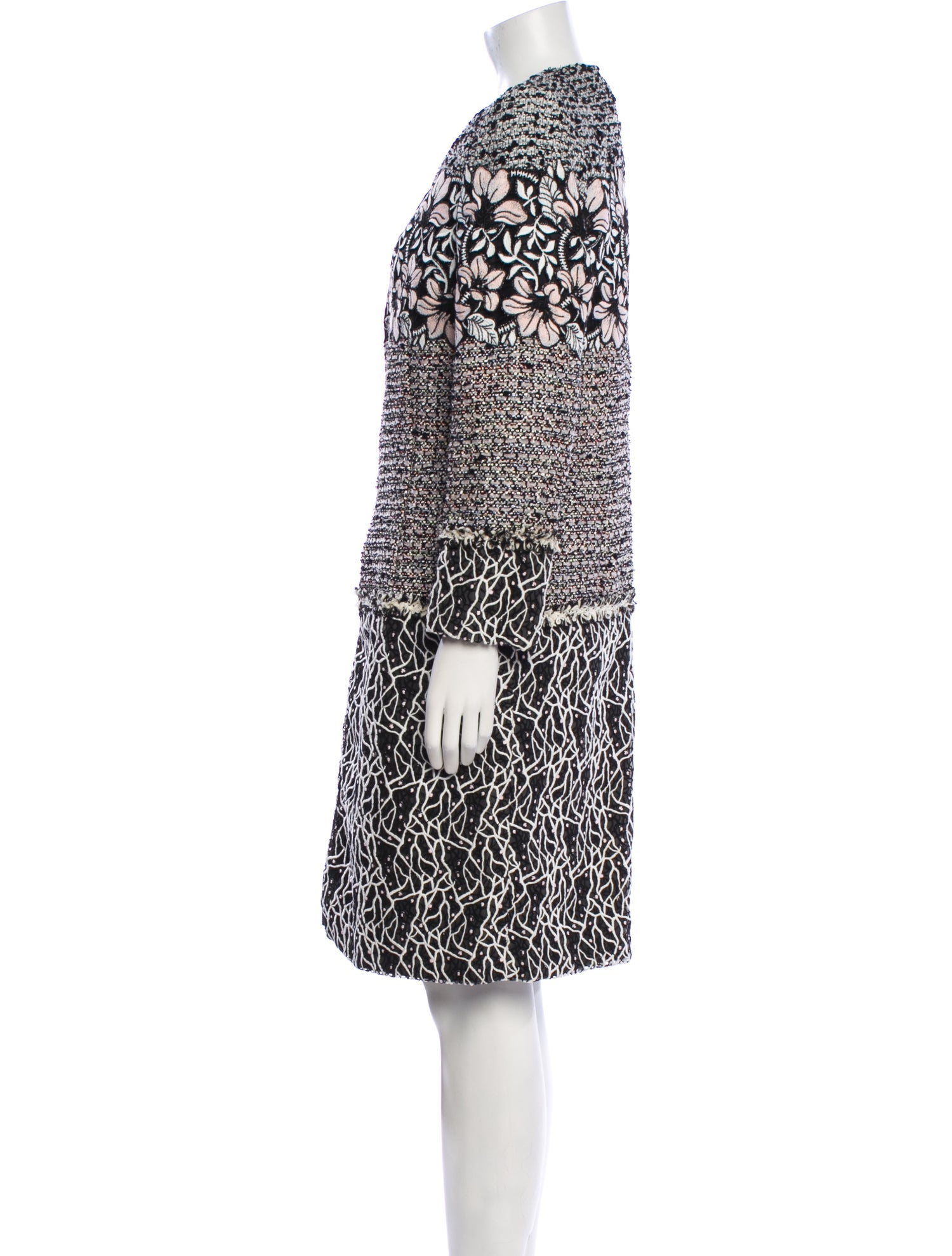 Giambattista Valli Printed Glitter Accents Dress Set