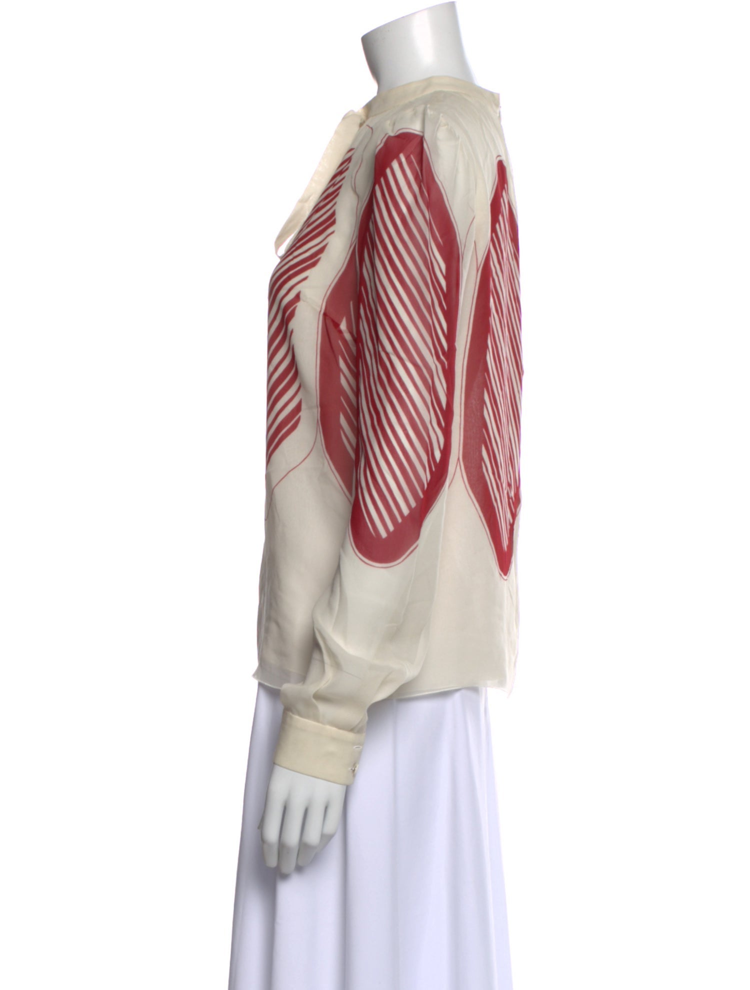 Giambattista Valli Silk Printed Blouse