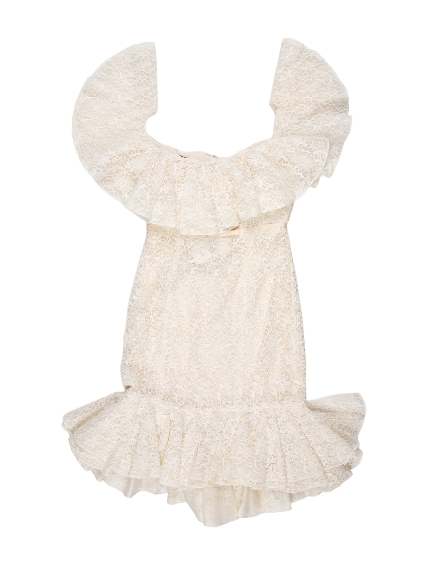 Giambattista Valli Lace Pattern Mini Dress