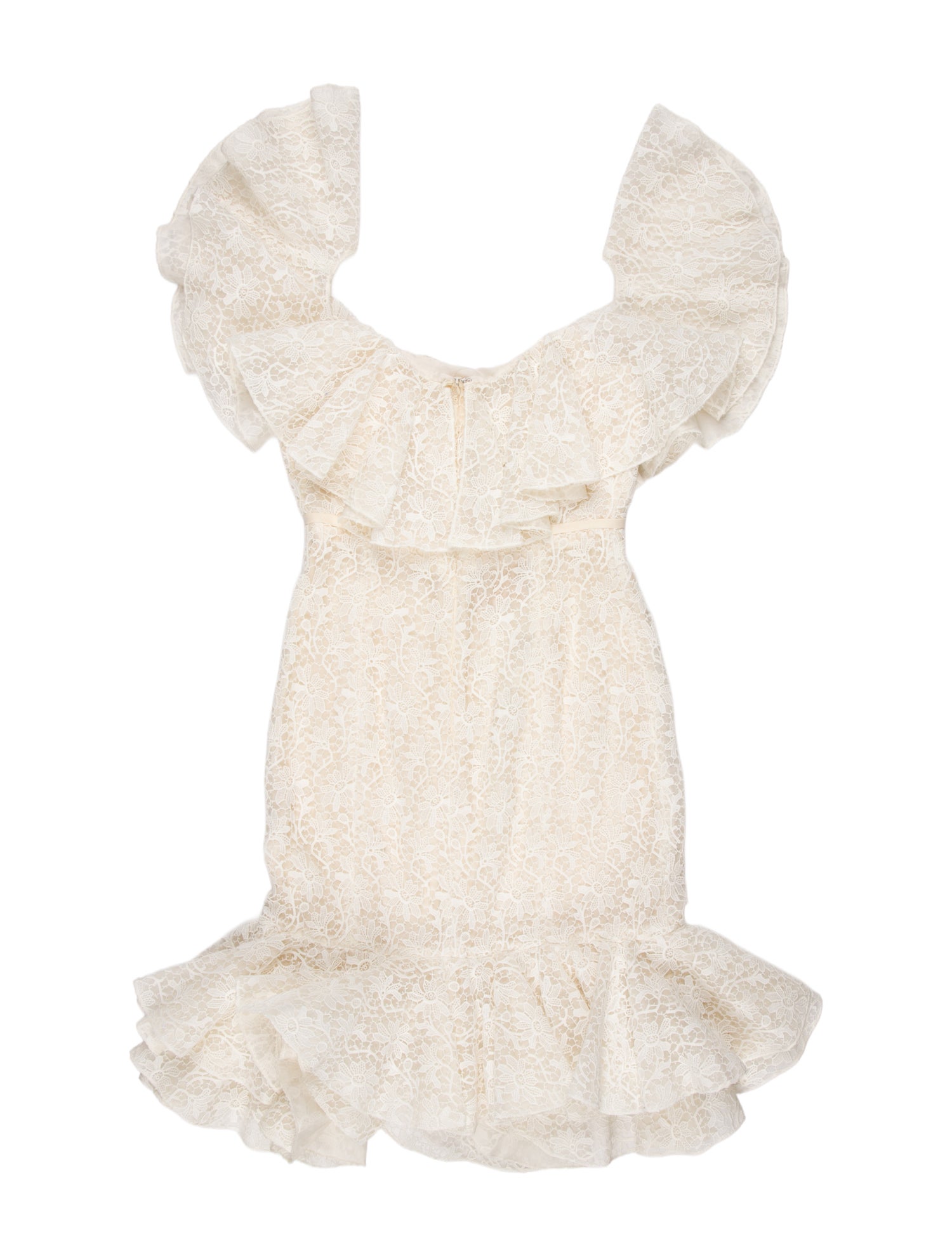 Giambattista Valli Lace Pattern Mini Dress
