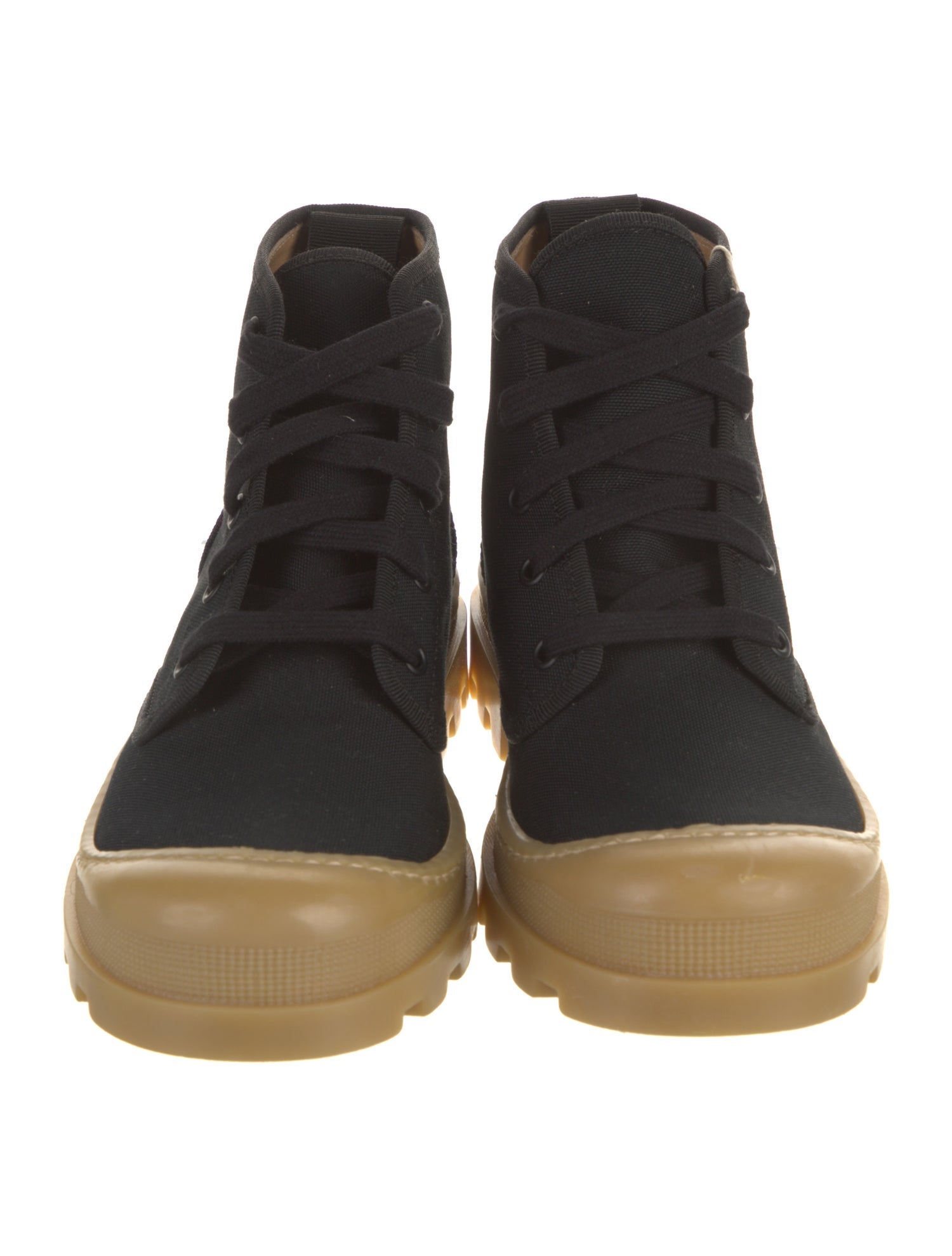 Gia Couture Canvas Lace-Up Boots w/ Tags