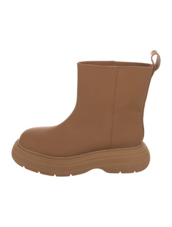 Gia Couture Leather Rain Boots