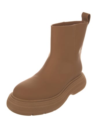 Gia Couture Leather Rain Boots
