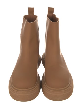 Gia Couture Leather Rain Boots