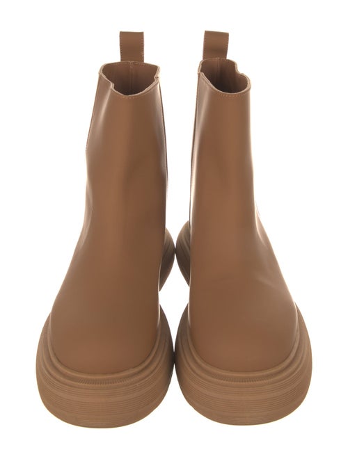 Gia Couture Leather Rain Boots