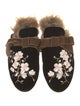 Gia Couture Velvet Floral Print Mules