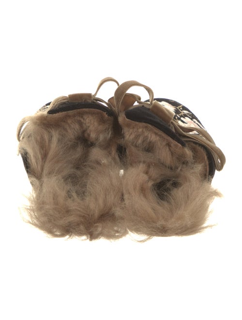 Gia Couture Velvet Floral Print Mules