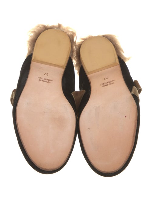 Gia Couture Velvet Floral Print Mules