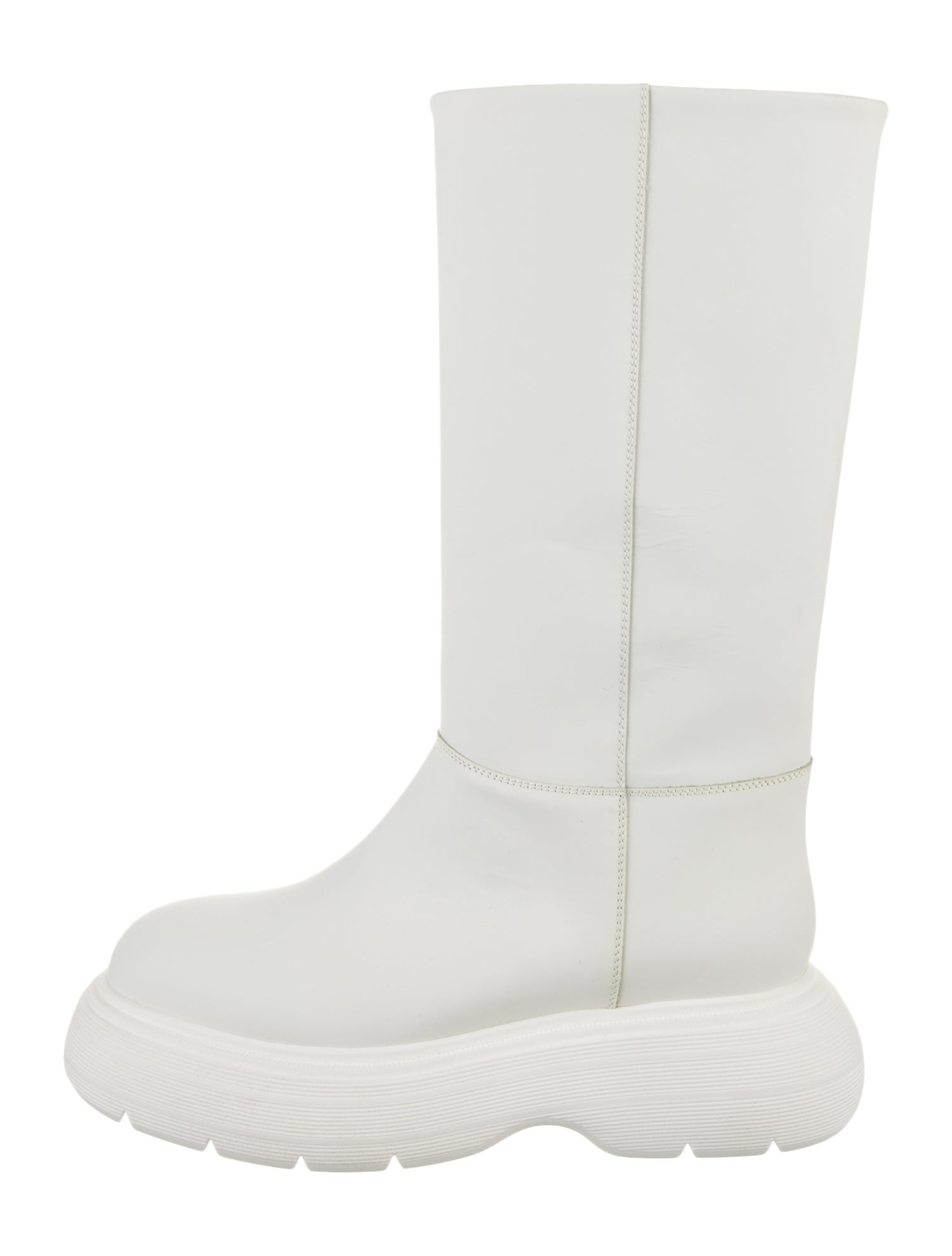 Gia Couture Leather Rain Boots