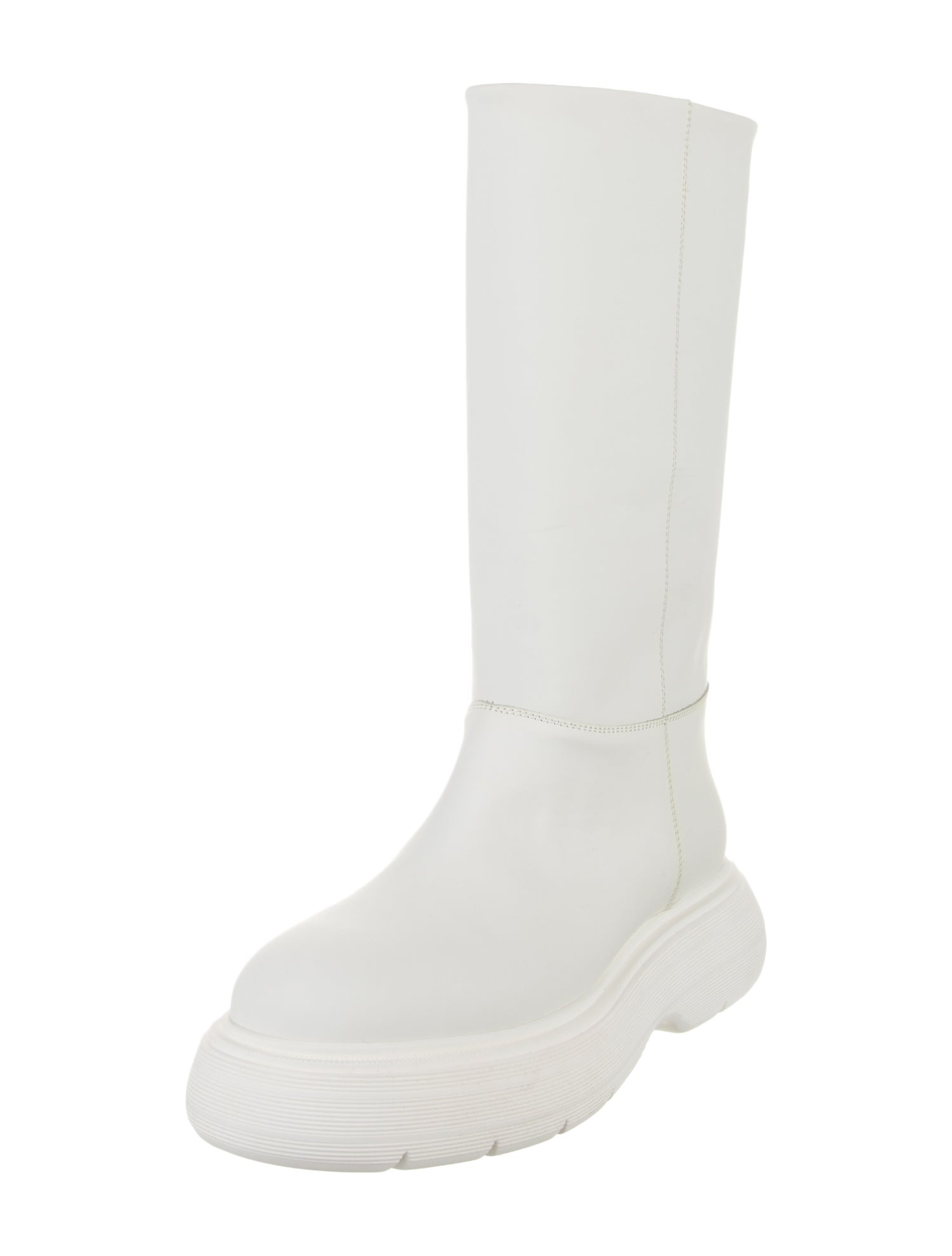 Gia Couture Leather Rain Boots