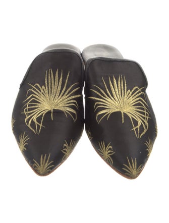 Gia Couture Satin Printed Mules