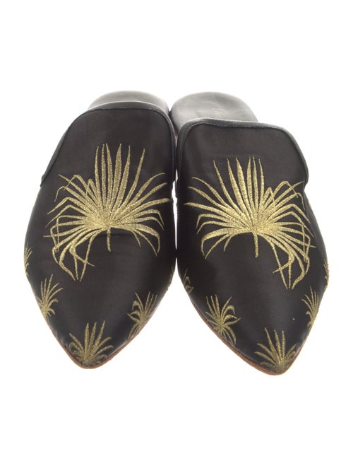 Gia Couture Satin Printed Mules