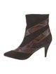 Gia Couture Suede Animal Print Boots