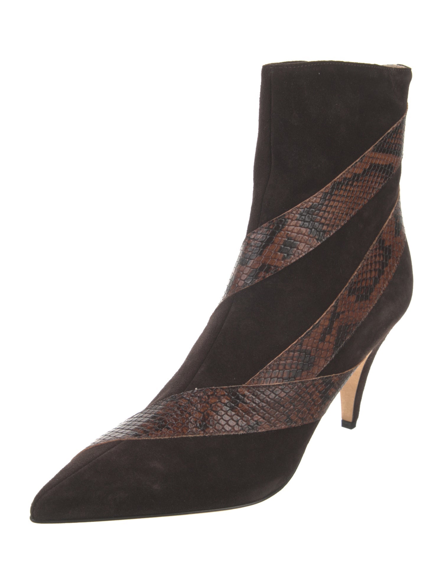 Gia Couture Suede Animal Print Boots