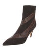 Gia Couture Suede Animal Print Boots