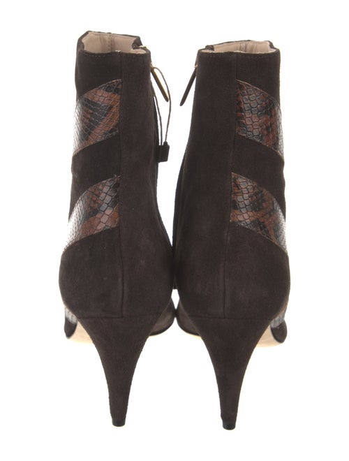 Gia Couture Suede Animal Print Boots