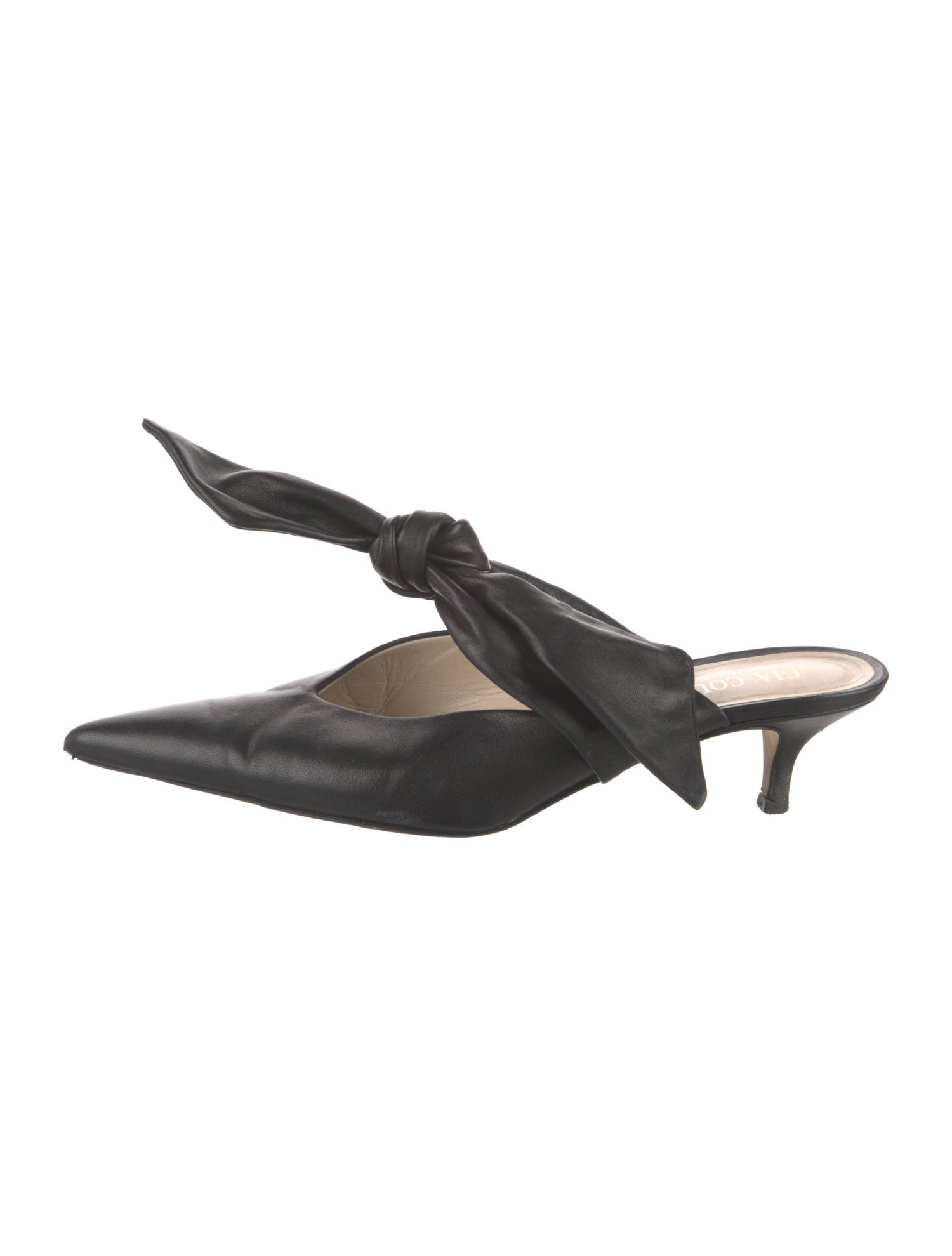 Gia Couture Leather Mules