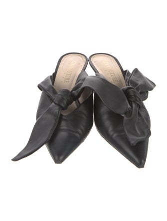 Gia Couture Leather Mules