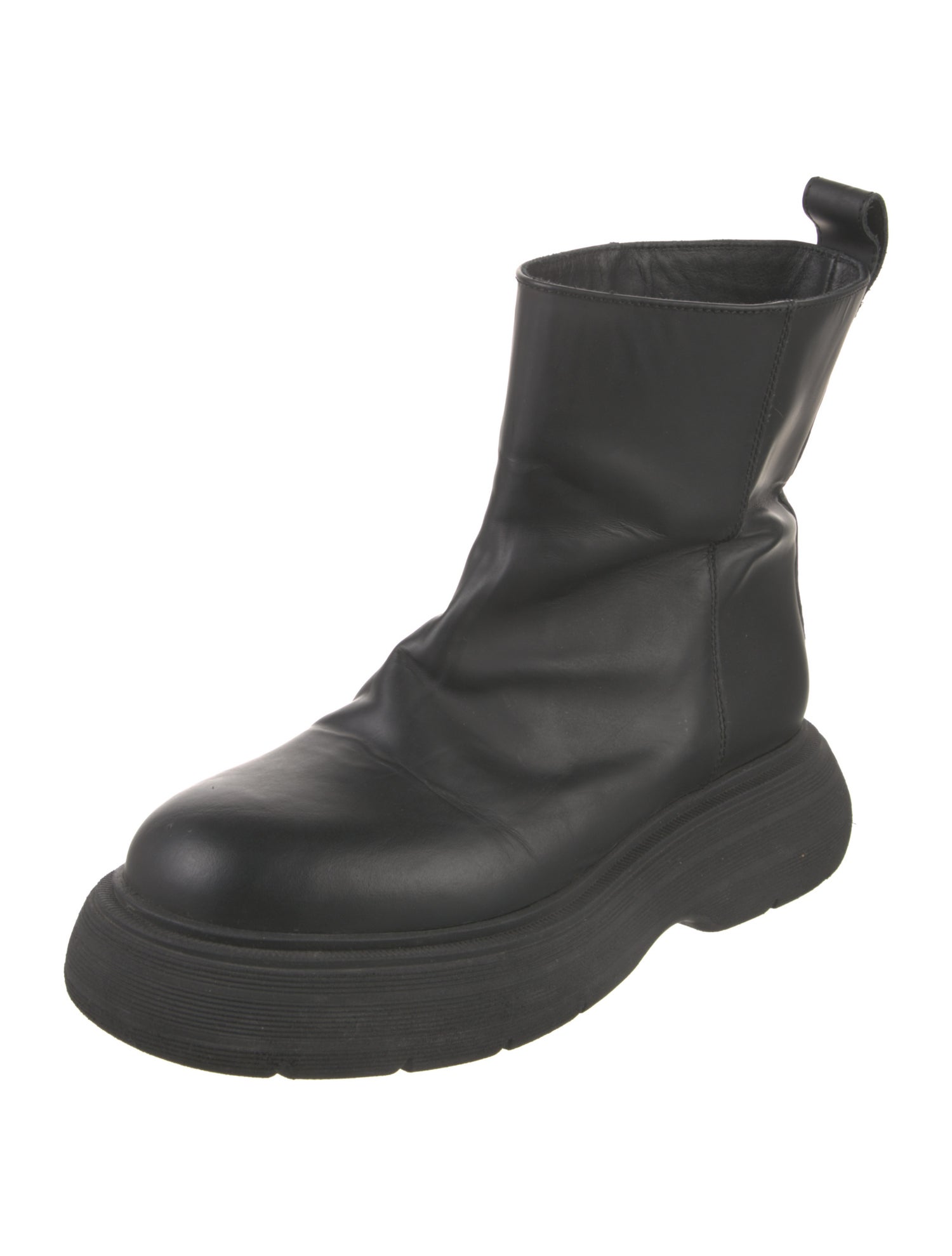 Gia Couture Leather Combat Boots