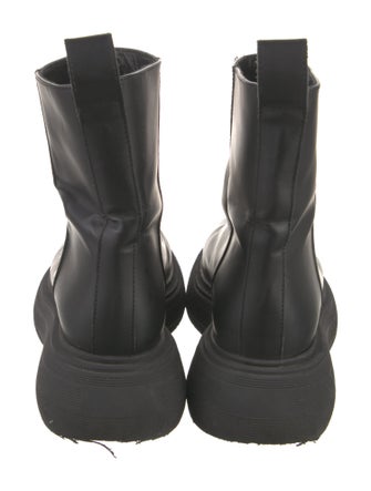 Gia Couture Leather Combat Boots