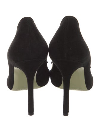 Giannico Suede T-Strap Pumps