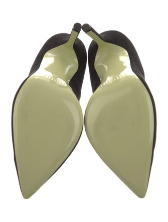 Giannico Suede T-Strap Pumps