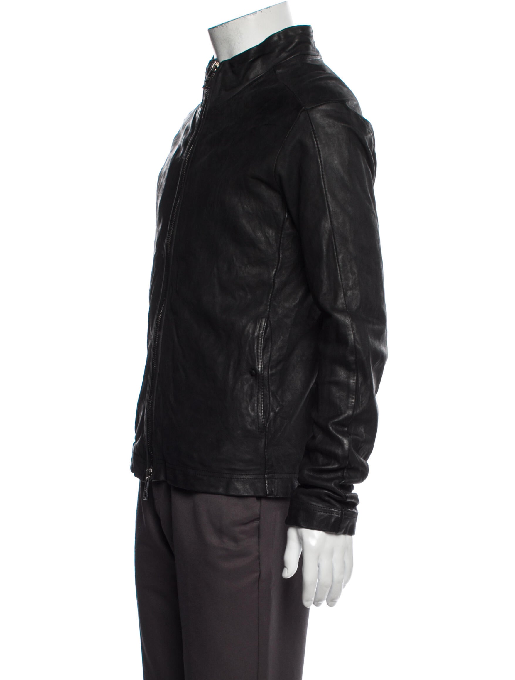 Giorgio Brato Leather Leopard Sweatshirt
