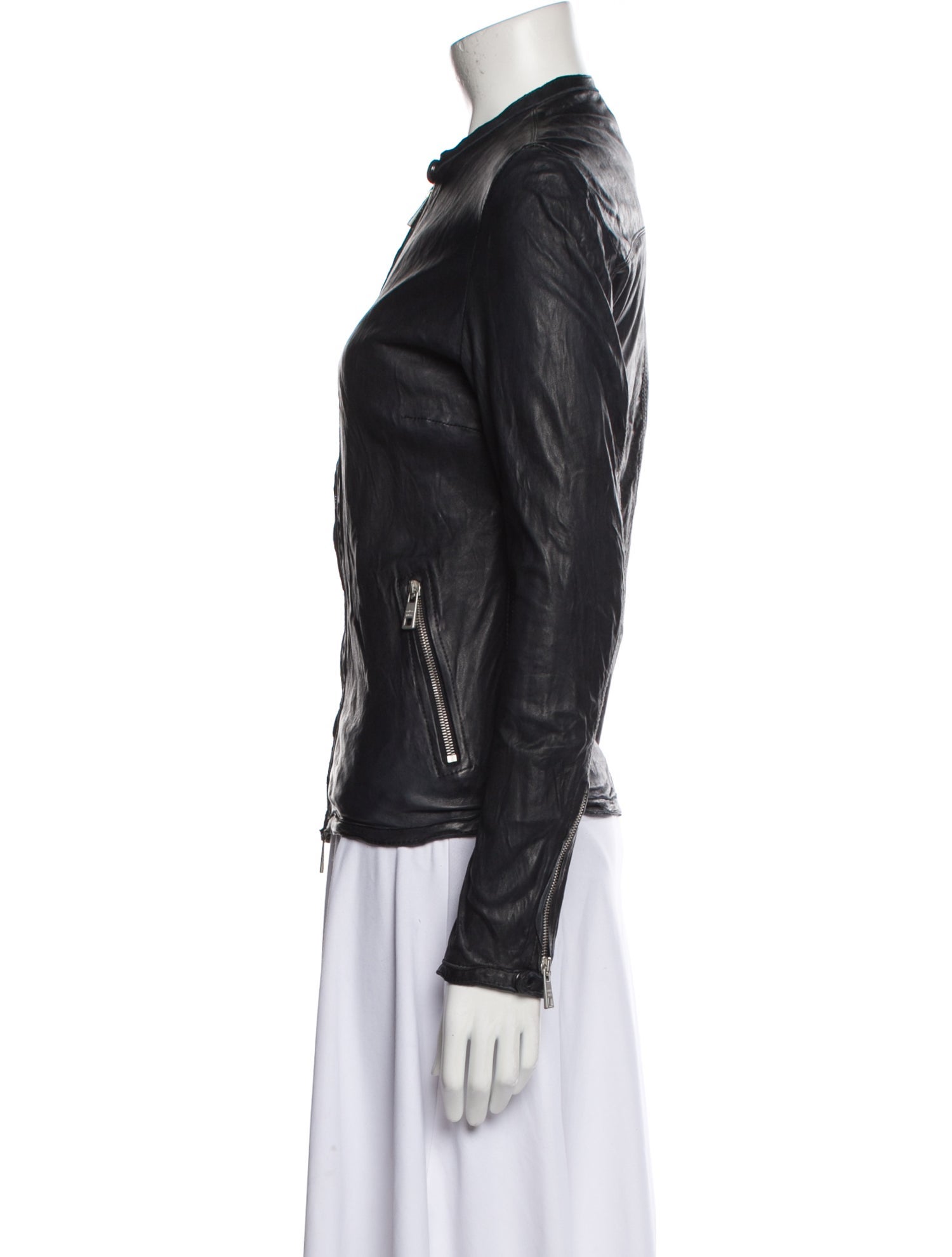 Giorgio Brato Leather Biker Jacket